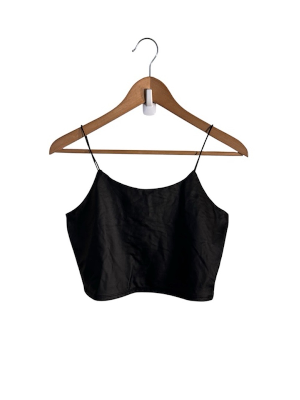 [Fashion Nova] Faux Leather Spaghetti Strap Crop Top